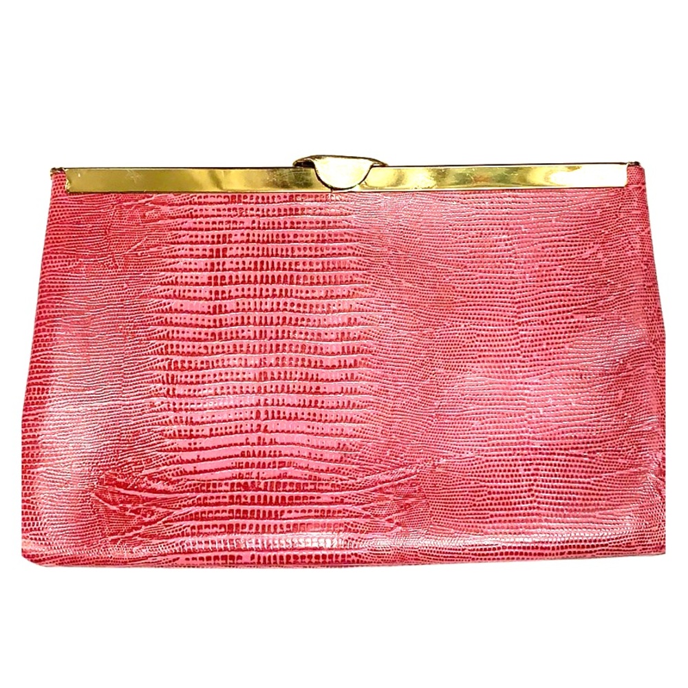 Pink Two-tone Genuine Leather Purse